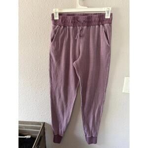 Zyia Active purple waffle knit joggers size XL